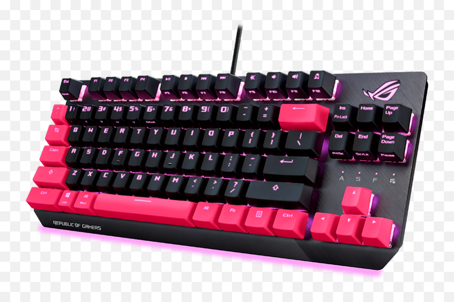 Asus Republic Of Gamers Announces Sizzling Electro Punk - Rog Strix Scope Tkl Electro Punk Png,Ps4 Game Has A Lock Icon
