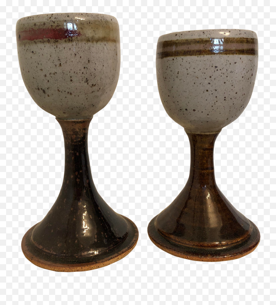 1970s Vintage Chalice Wine Goblets - A Pair Champagne Stemware Png,Chalice Png