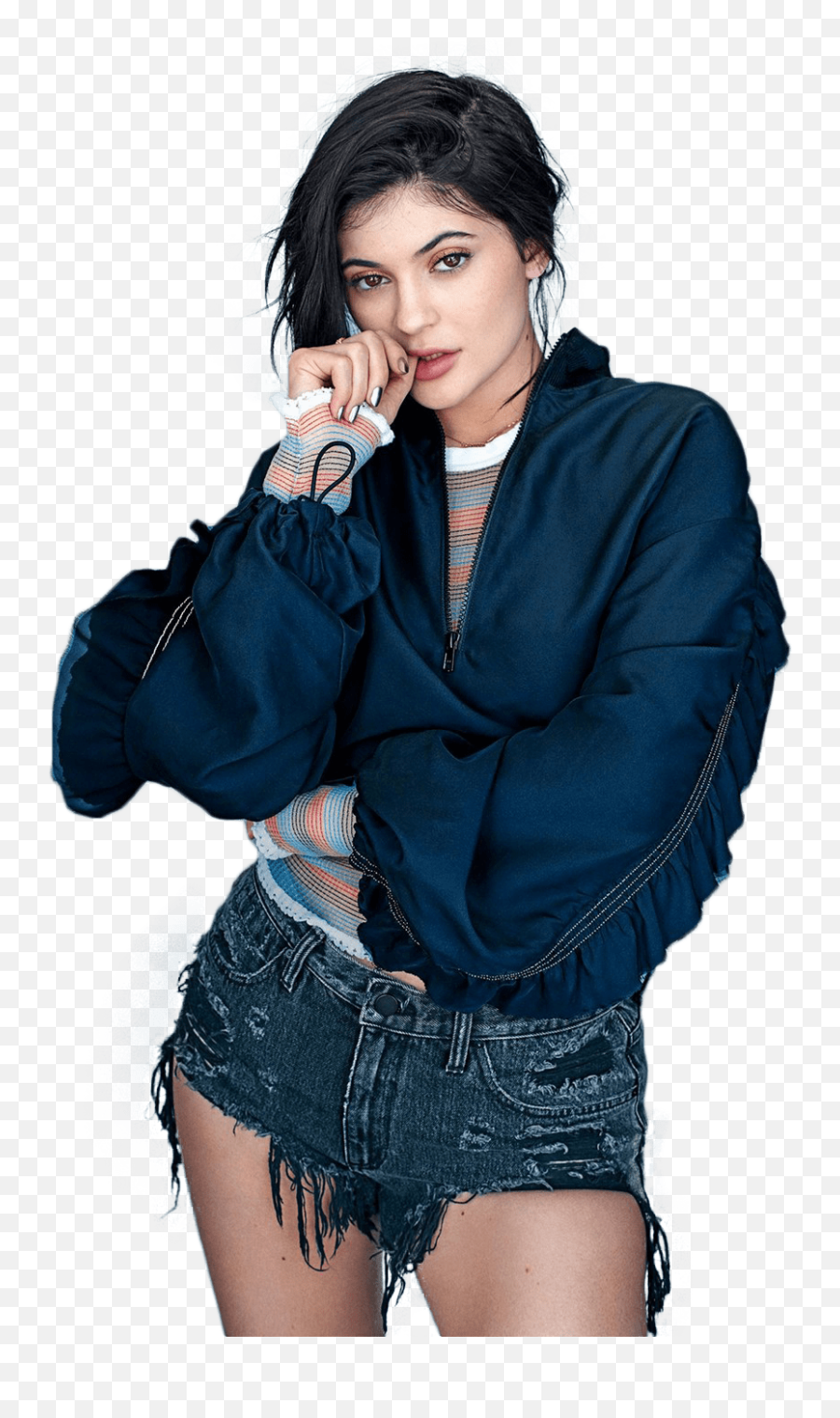 Kylie Jenner Blue Shirt Png Image - Kylie Jenner Png,Kylie Jenner Transparent