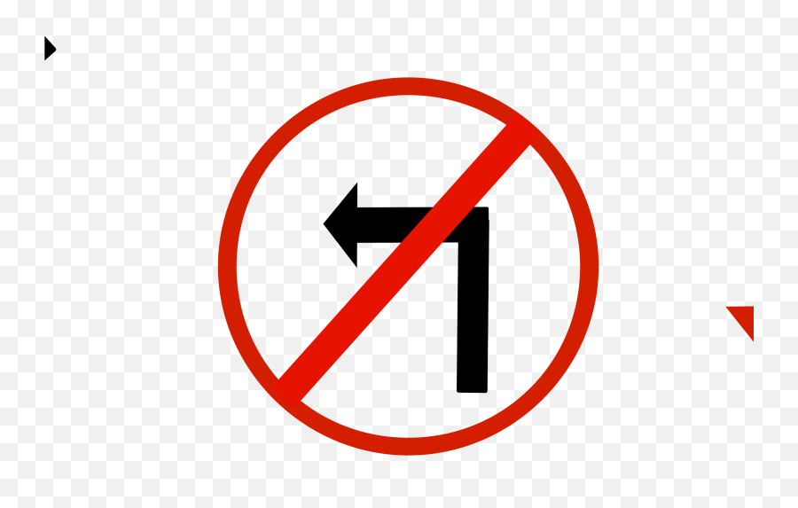 Forbidden Turn Sign Free Image Download Png Icon