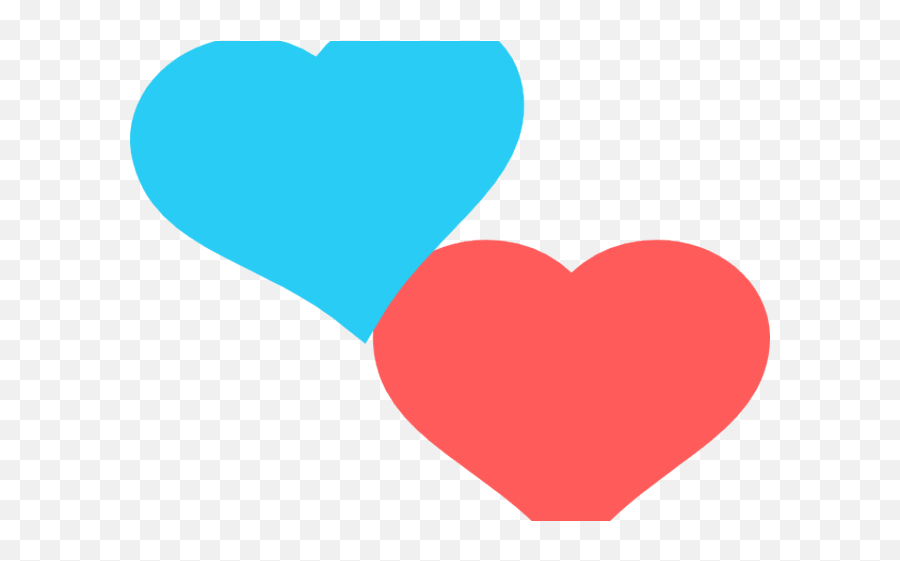 Heart Clipart Green Blue - Red And Blue Heart Png,Blue Heart Png