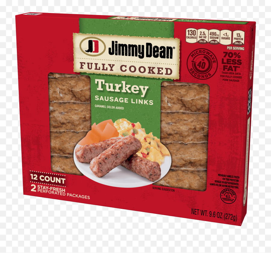 Jimmy Dean Fully Cooked Turkey Sausage - Jimmy Dean Turkey Sausage Patties Png,Cooked Turkey Png