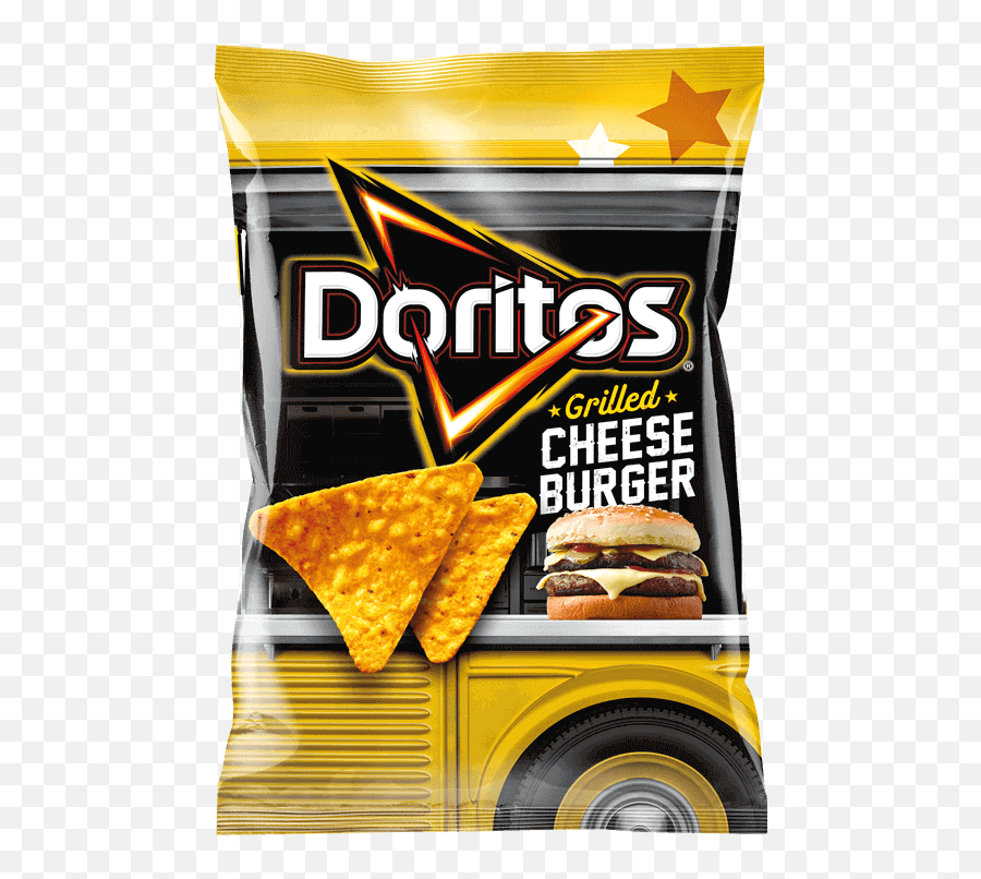 Doritos Grilled Cheeseburger Corn Chips - Doritos Spicy Buffalo Wings Png,Cheeseburger Png