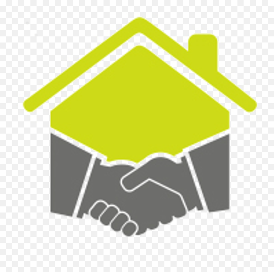 Logo Only Transparent Background - Right2rent Handshake House Logo Png,Handshake Transparent