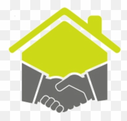 Logo Only Transparent Background - Right2Rent Handshake House Png