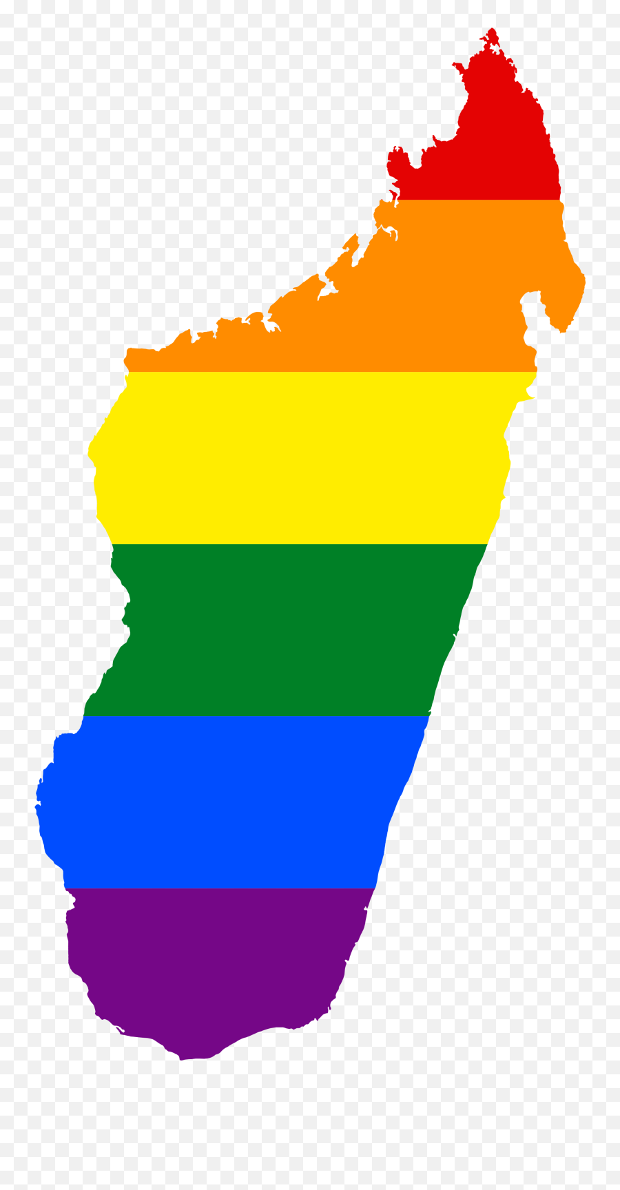 Download Lgbt Flag Map Of Madagascar - Map Flag Of Madagascar Png,Lgbt Flag Png