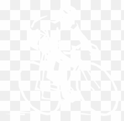 White Bicyclist Silhouette Clip Art - Never Underestimate An Old Man With A Bicycle Png,Bicyclist Png
