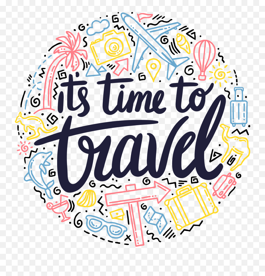 Menabung Untuk Traveling - Its Time To Travel Full Size Clip Art Png,Traveling Png