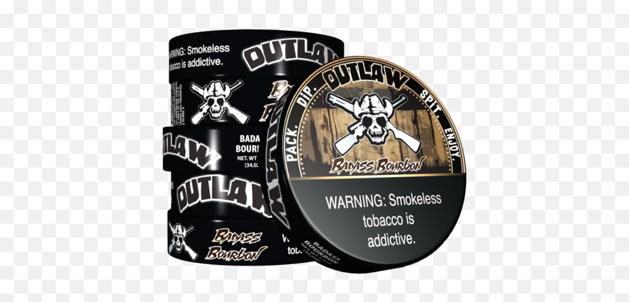 Download Outlaw Badass Bourbon Dip Tobacco - Outlaw Dip Png Outlaw Tobacco,Dip Png