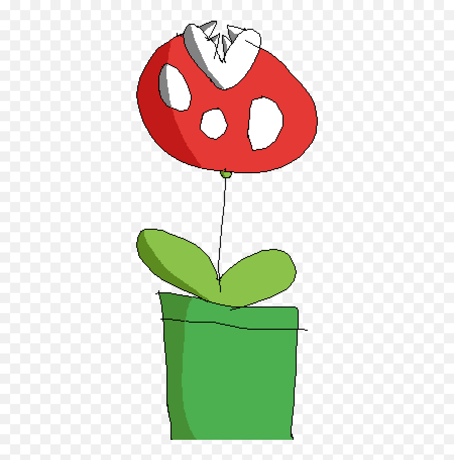 Pixilart - Piranha Plant By Theadootedone Flowerpot Png,Piranha Plant Png