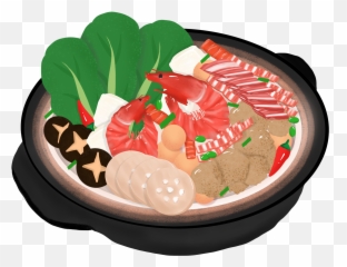 Hot Pot Shiitake Mushroom Element Green - Hot Pot Transparent Png,Pepperoni Png