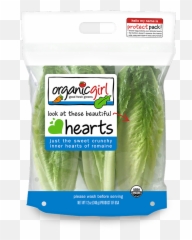 Fresh Salad Greens - Organic Girl Three Heart Romaine Stand Up Pouch Png,Romaine Lettuce Png