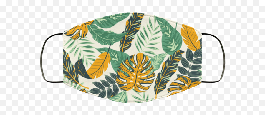 Tropical Leaves Plants - 01 3 Layers Face Mask Serving Tray Png,Tropical Leaves Png