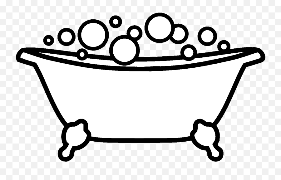Vector Transparent Cartoon - Bubble Bath Clipart Black And White Png,Bubble Bath Png