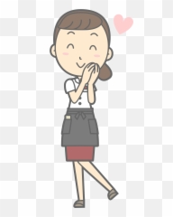 Free Icons Png Design Of Young Waitress - Waiter Images Cartoon Png,Waitress Png