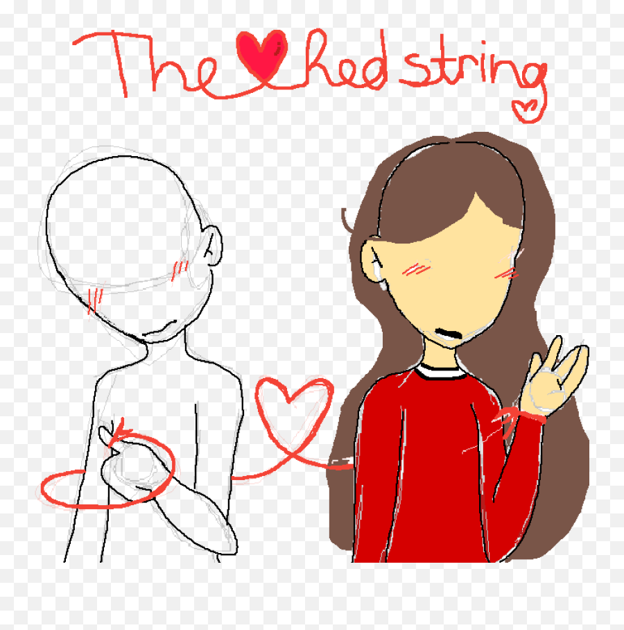 Pixilart - The Red String By Youmakeawish Sharing Png,Red String Png