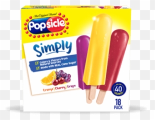 Popsicle Simply Ice Pops Orange Cherry U0026 Grape - Simply Popsicle Png,Popsicles Png