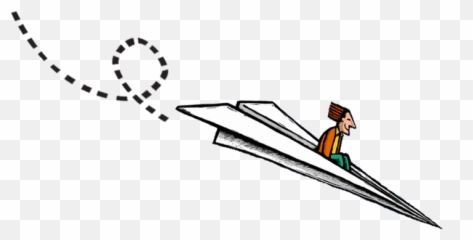 Avion Dibujo Papel - Dibujo Avion De Papel En Png,Fin Png