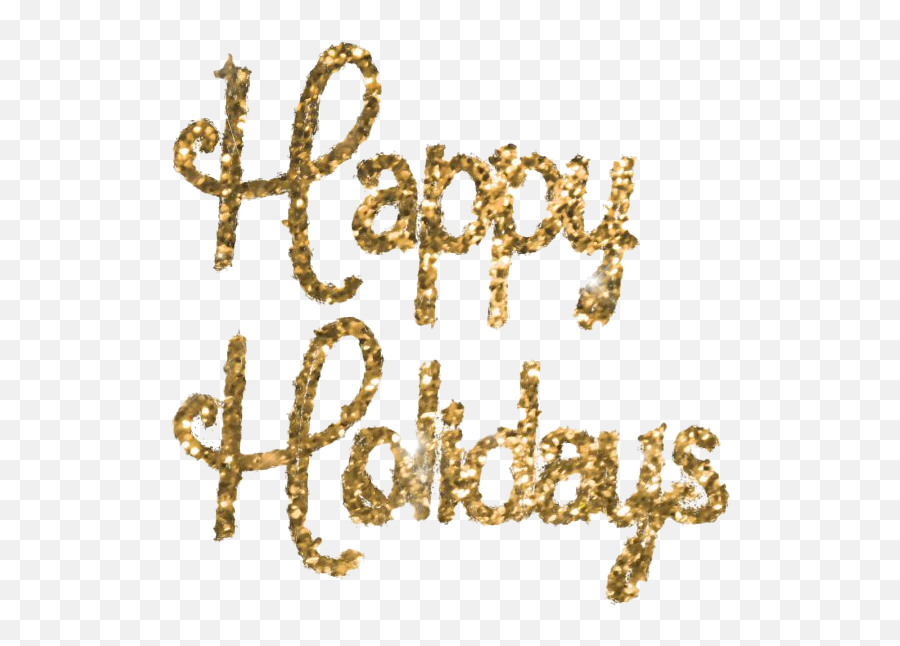 Glitter Happy Holidays Png File Mart - Gold Happy Holidays Png Transparent,Gold Glitter Background Png