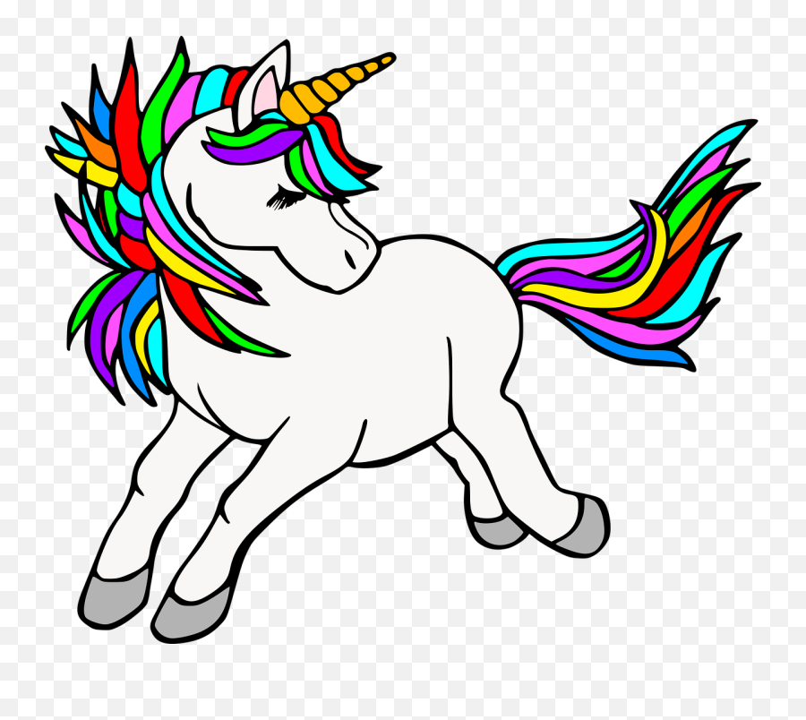 Unicorn Horse Icon Rainbow - Unicorn Icon Png,Rainbow Facebook Icon