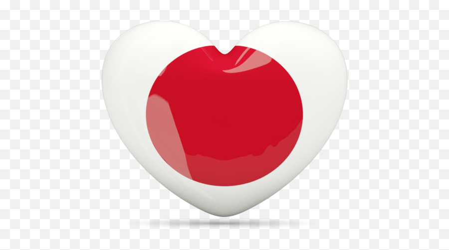 Heart Icon - Japan Flag Png Heart,Japan Flag Png