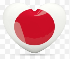 Heart Icon - Japan Flag Png