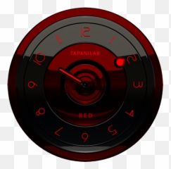 Black Red Analog Clock Widget - Azusa Unified School District Png,Red Clock Icon