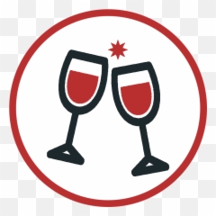 Office Christmas Casino Royale Party Themes - Wine Glass png