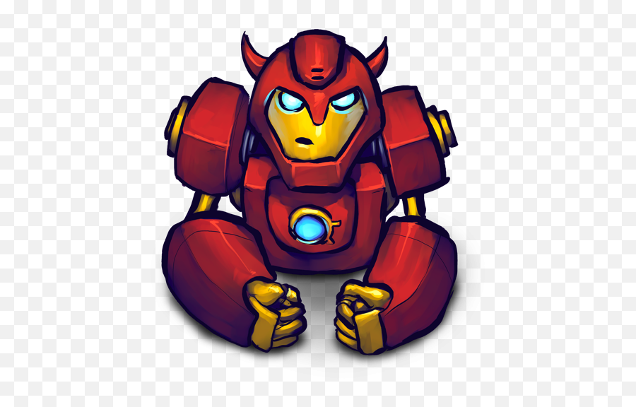 Red Robot Hero Watercolor Icon Png Clipart Image Iconbugcom - Red Robot,Mouse Tile Icon