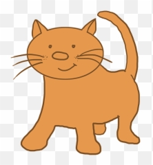 Download Cartoon Cat Light Brown - Clipart Png Transparent Background