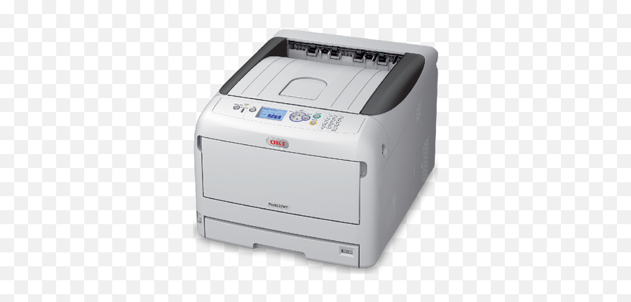 Oki Data White Laser Printer Pro8432wt - Oki A3 Colour Printer Png,Icon Screen Printing Supply
