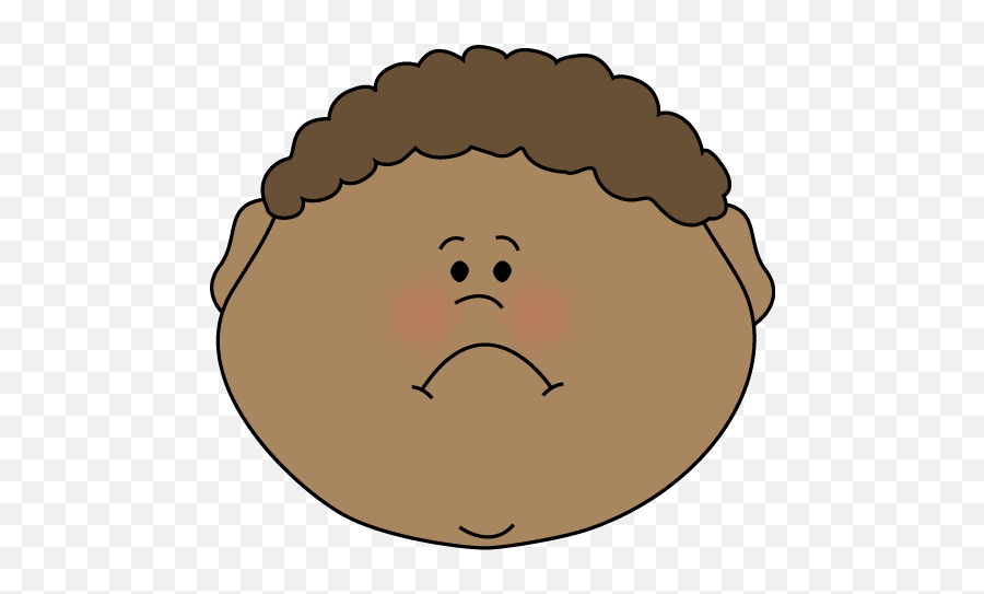 Sad Face Clipart Png - Sad Boy Cartoon Face,Sad Face Transparent