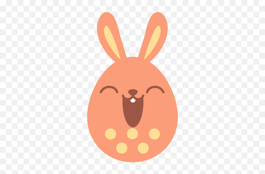 Happy Bunny 1 Free Icon - Iconiconscom Transparent Easter Egg Emoji Png,Rabbit Icon