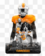 Tennessee Volunteers - This Dimensional Wall Art Football Poster png