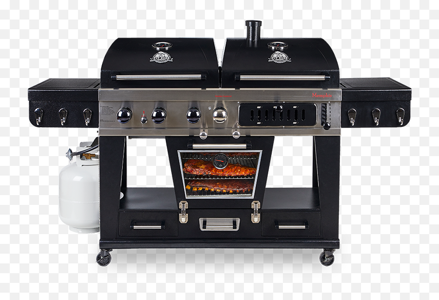 Pit Boss 46 Gas And Charcoal Combo Grill - Pit Boss Grills Png,Pelican 10 Ft Premium Icon Vs Sun Dolphin