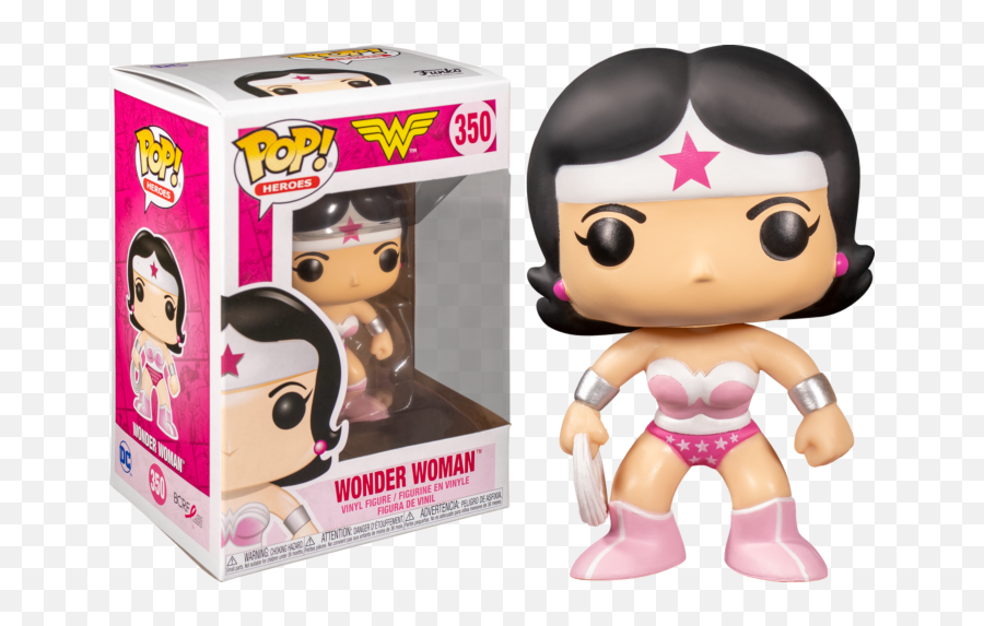 Wonder Woman Breast Cancer Awareness Pop Vinyl Figure - Funko Breast Cancer Awareness Wonder Woman Png,Dc Icon Figures