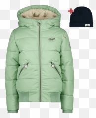 Jacket Tannie - Vingino Winterjas Groen Meisje png