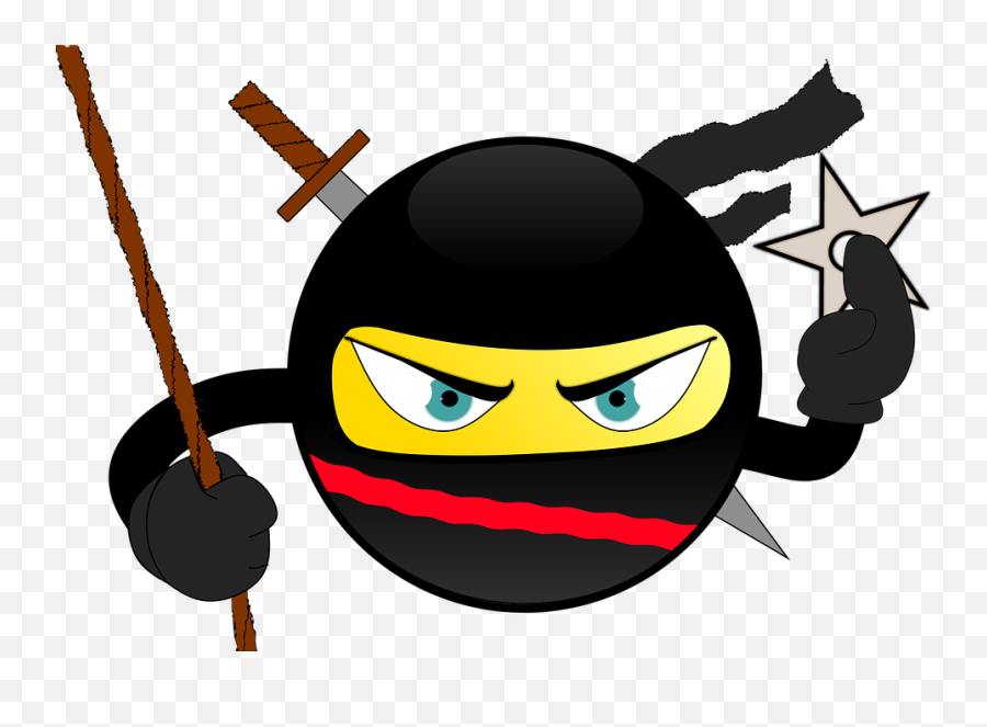 Ninja Smiley Japan - Free Image On Pixabay Ninja Smiley Png,Ninja Star Png