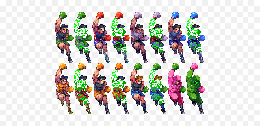 Download Super Smash Bros Pixel Art - Little Mac Smash Costumes Png,Little Mac Png