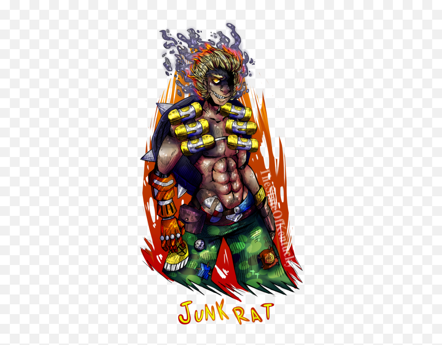 8 Junkrat Overwatch Art - Art Abyss Illustration Png,Junkrat Png
