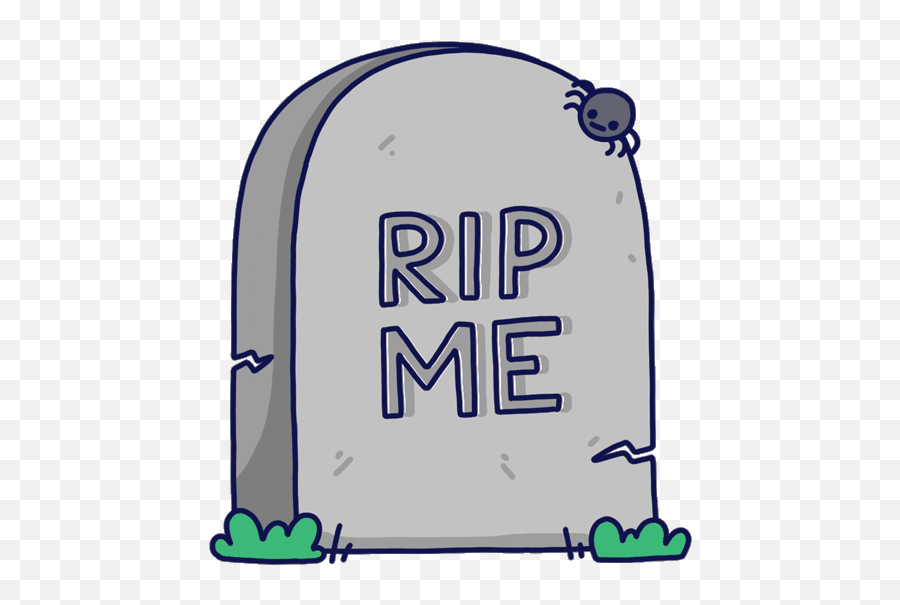 Reaction Regret Gravestone - Ripme Sticker Gif Gfycat Rip Transparent Gif Png,Gravestone Transparent