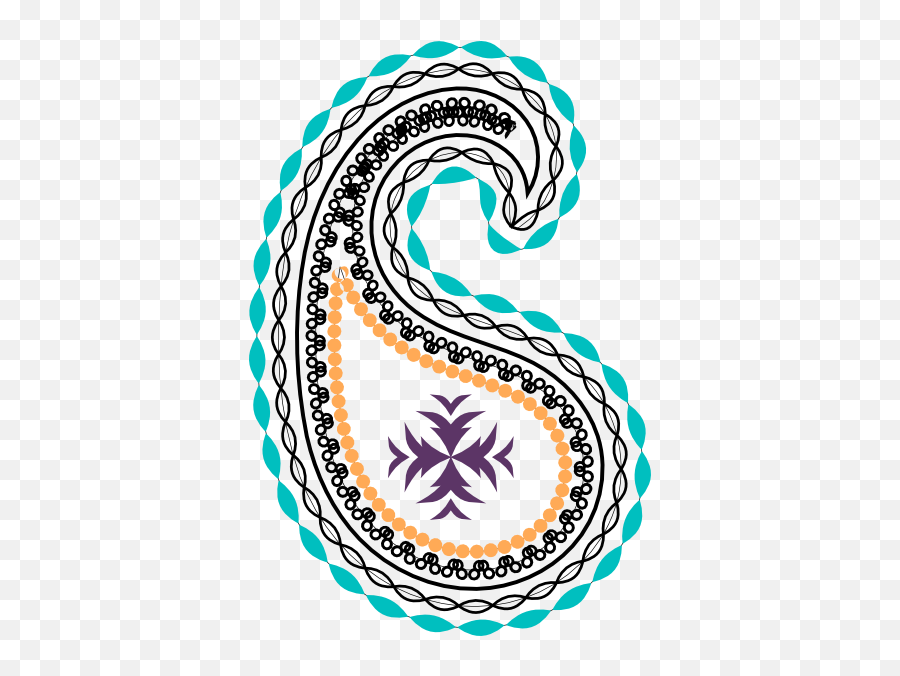 Paisley Clip Art - Indian Motif Clipart Png,Paisley Png