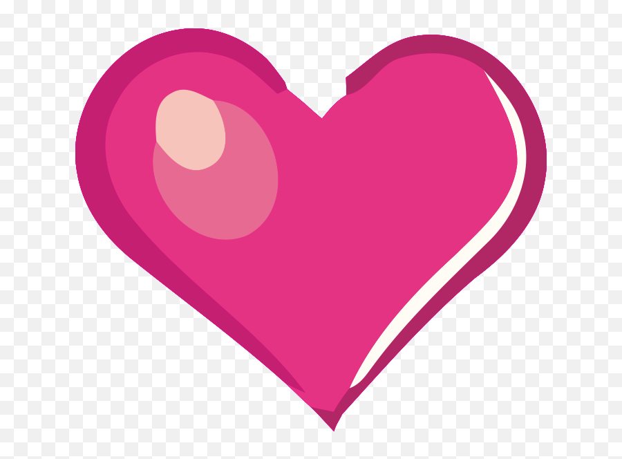Cartoon Heart Transparent - Heart Png,Pink Heart Transparent Background