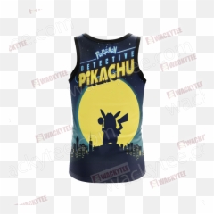 Pokemon Detective Pikachu Unisex 3d Tank Top - Active Tank Png,Detective Pikachu Logo Png