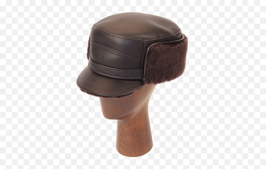 Elmer Fudd Flat Top Sheepskin Hat In - Leather Png,Elmer Fudd Png