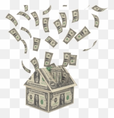 Download Falling Cash Money Png Image - Raining Transparent Background