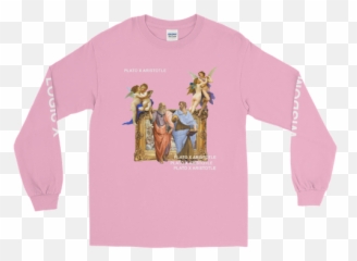 Plato X Aristotle Long Sleeve - Joe Cardamone Merch American Primitive Png,Aristotle Png