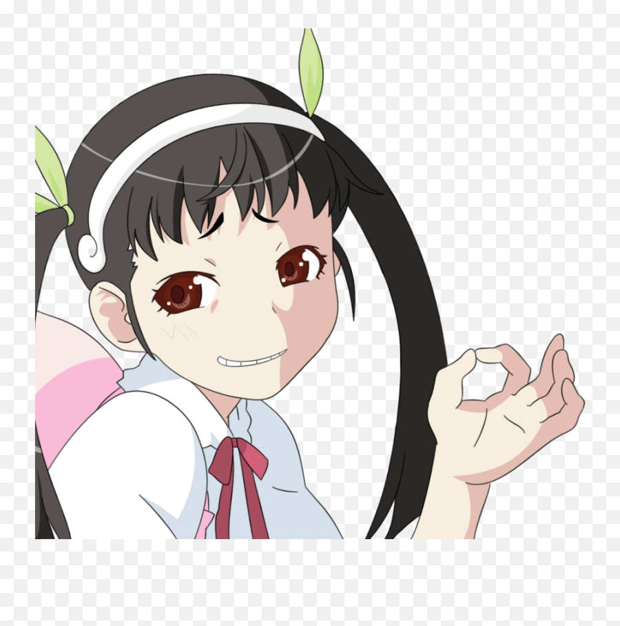 Smug Anime Girl Face Posted - Hachikuji Ok Png,Anime Girl Transparent Png