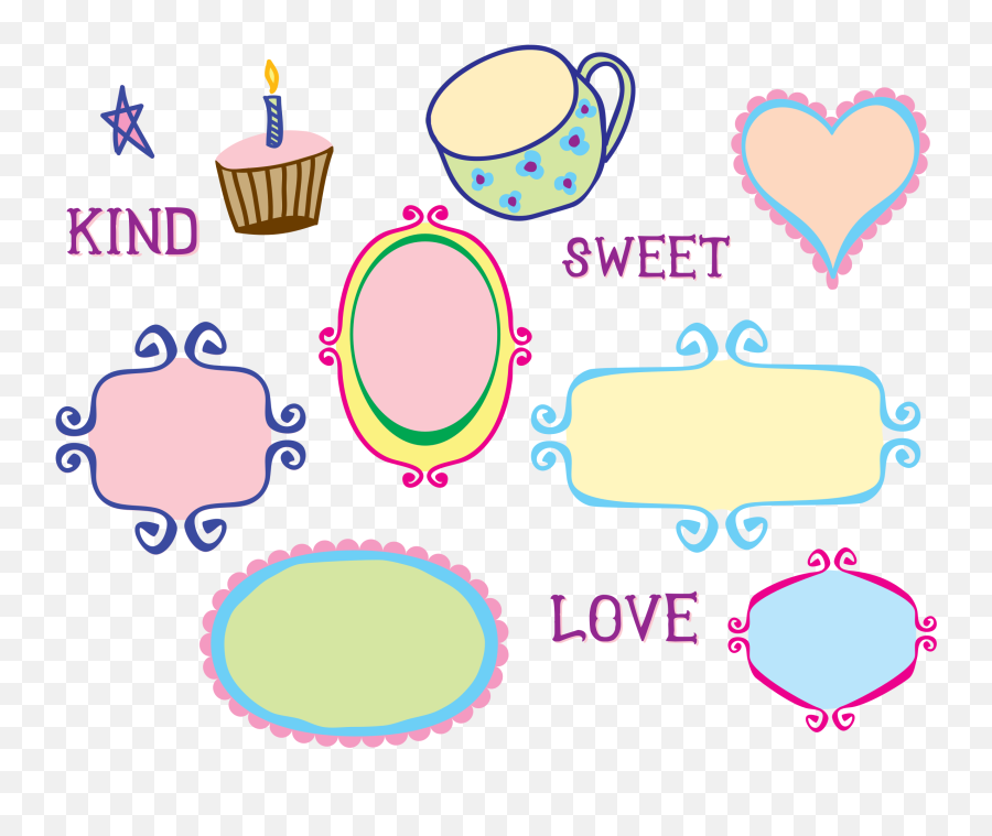 Free Doodle Frame Clipart - Text Frame Cute Png Cute Doodle Frames Png,Cute Border Png