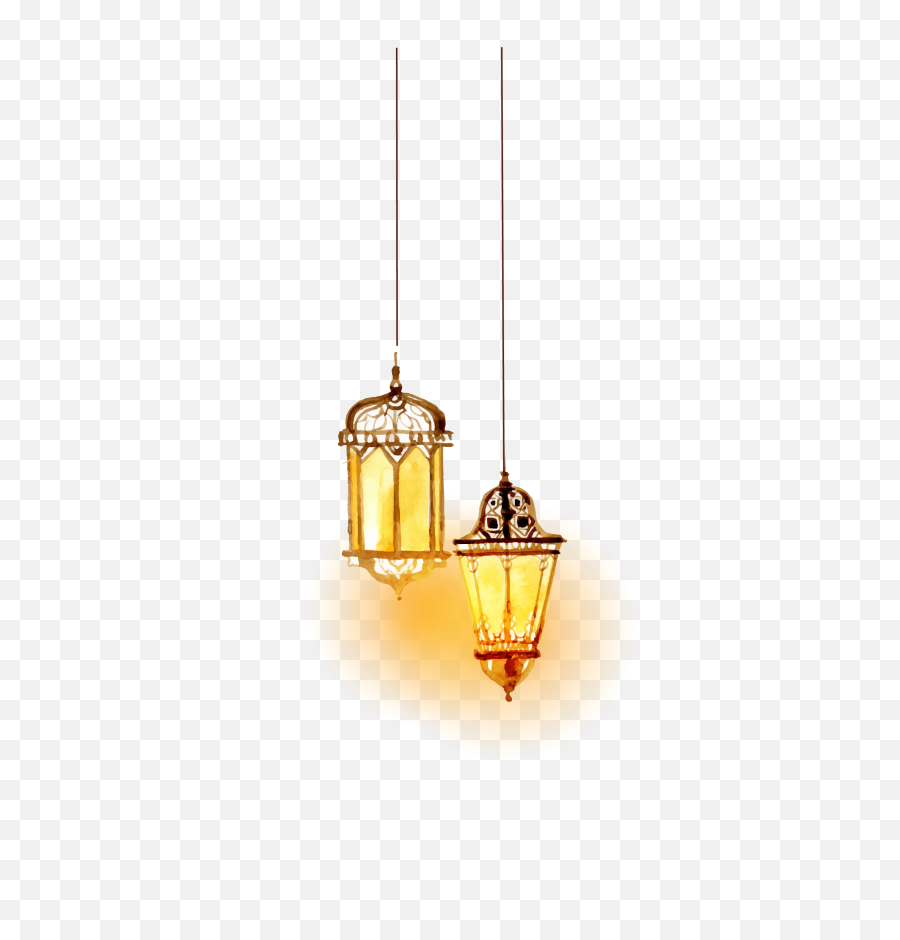 Beautiful Watercolor Vector Transprent - Islamic Lamp Png,Lamp Png
